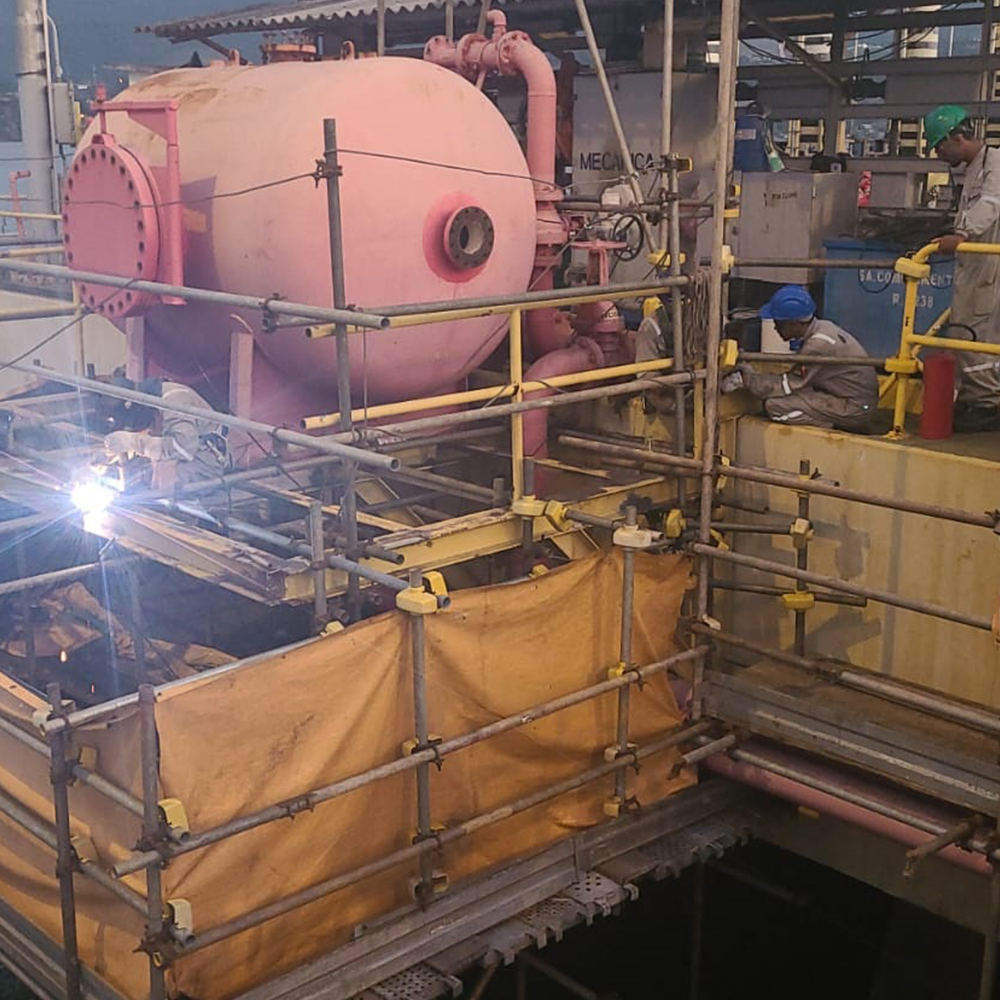Recuperação de vaso de pressão - TEBAR - Terminal Aquaviário Almirante Barroso